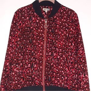 THAT'S IT PINK AND BURGUNDY BUMBER JACKEY